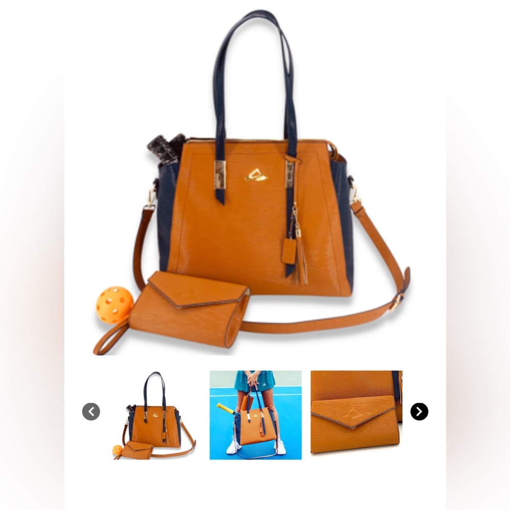 NICE ACES - BALA TENNIS AND PICKLEBALL BAG BROWN